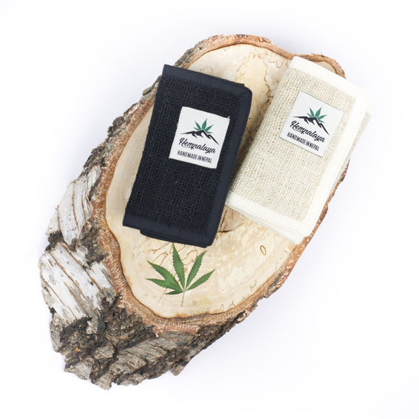 Compact Eco-Friendly Trifold Hemp Wallet