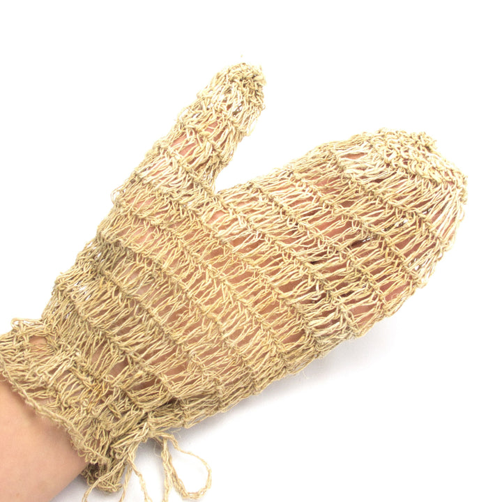 Hemp massage glove, body exfoliating glove - Hempalaya