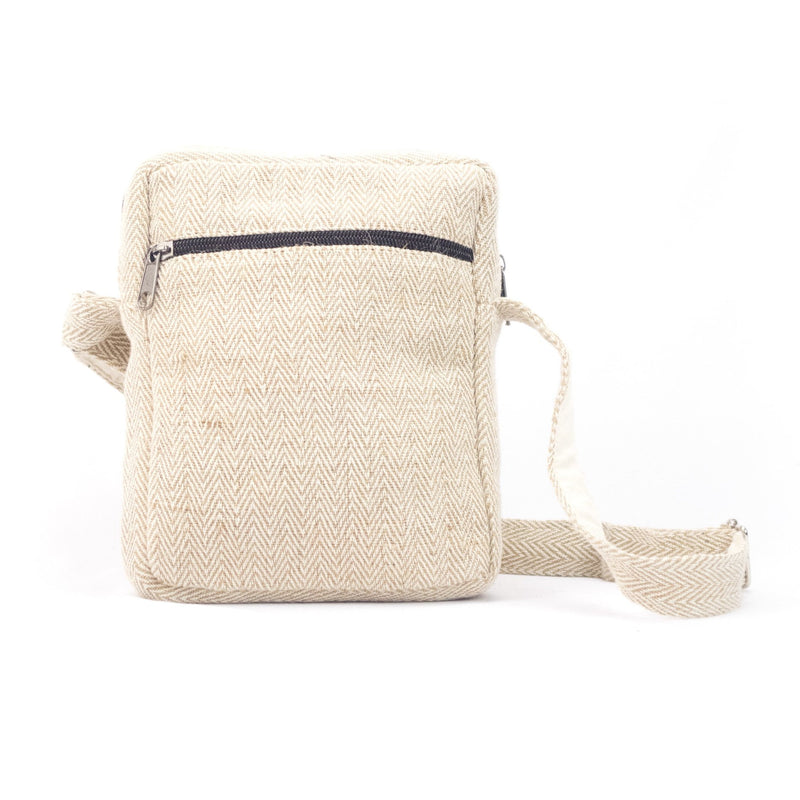Hemp shoulder bag, crossbody bag, natural - Hempalaya