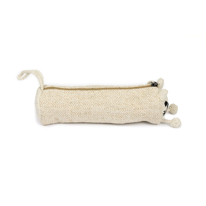 Hemp animal pencil case, cosmetic pouch, natural - Hempalaya