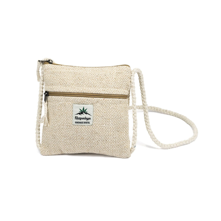 Hemp neck pouch, natural - Hempalaya