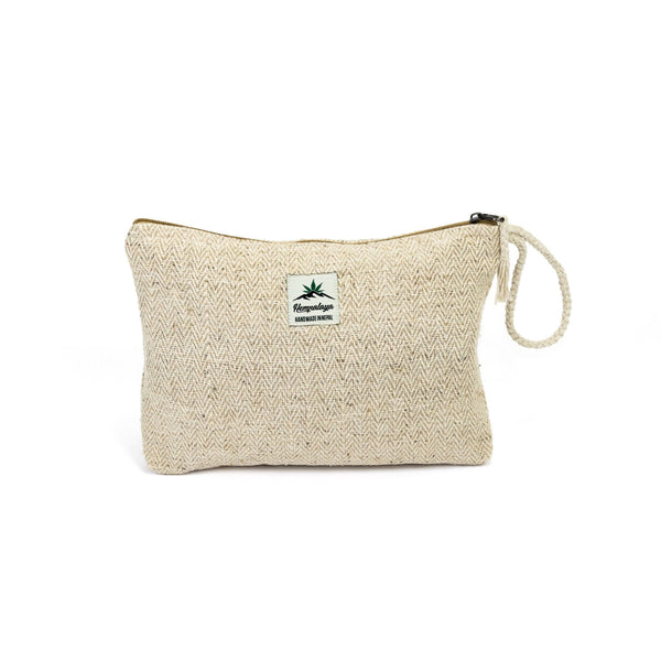 Hemp cosmetic bag, toiletry bag, make up bag, natural - Hempalaya